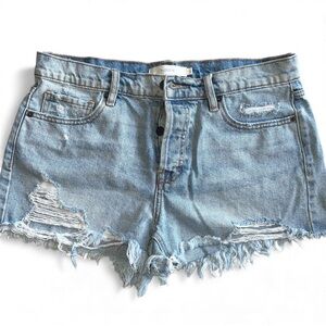 Hidden Jean shorts women’s Size large light blue